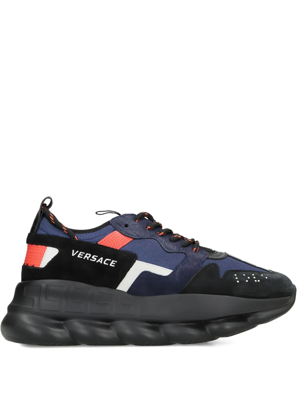 Versace Chain Reaction sneakers met vlakken Zwart