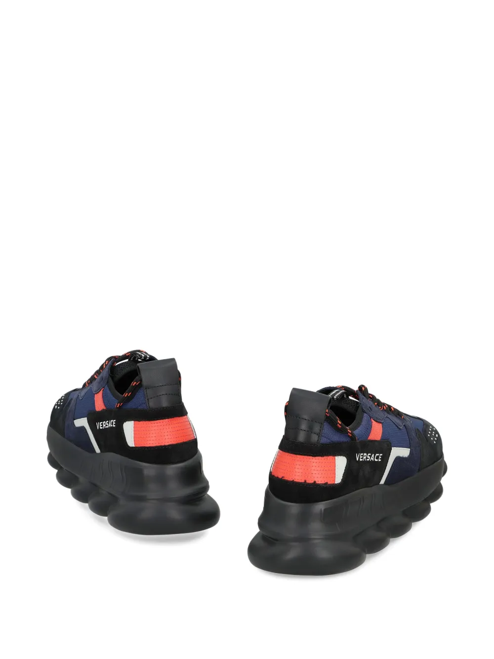 Versace Chain Reaction sneakers met vlakken Zwart