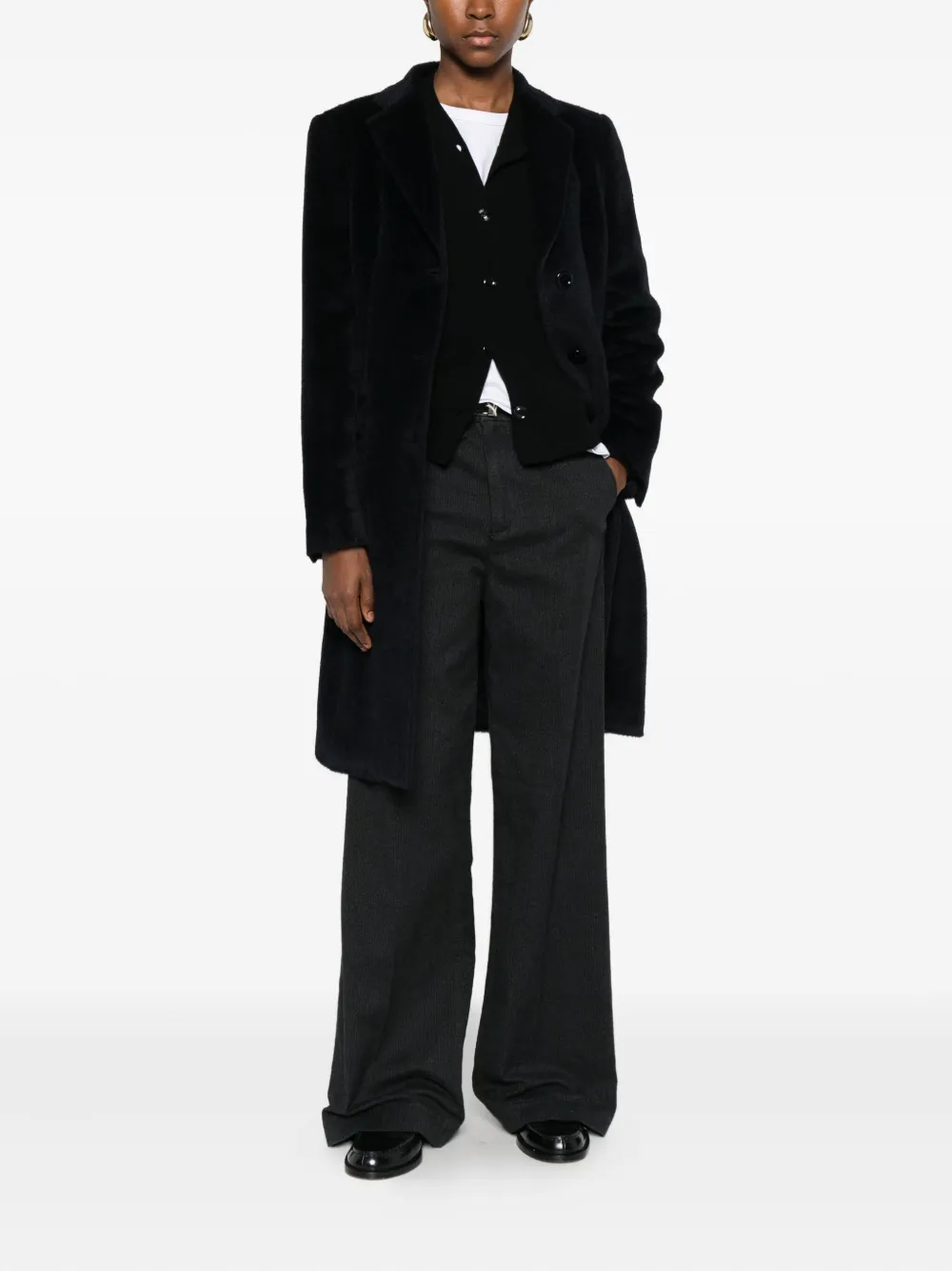 Tagliatore Jas met enkele rij knopen Zwart