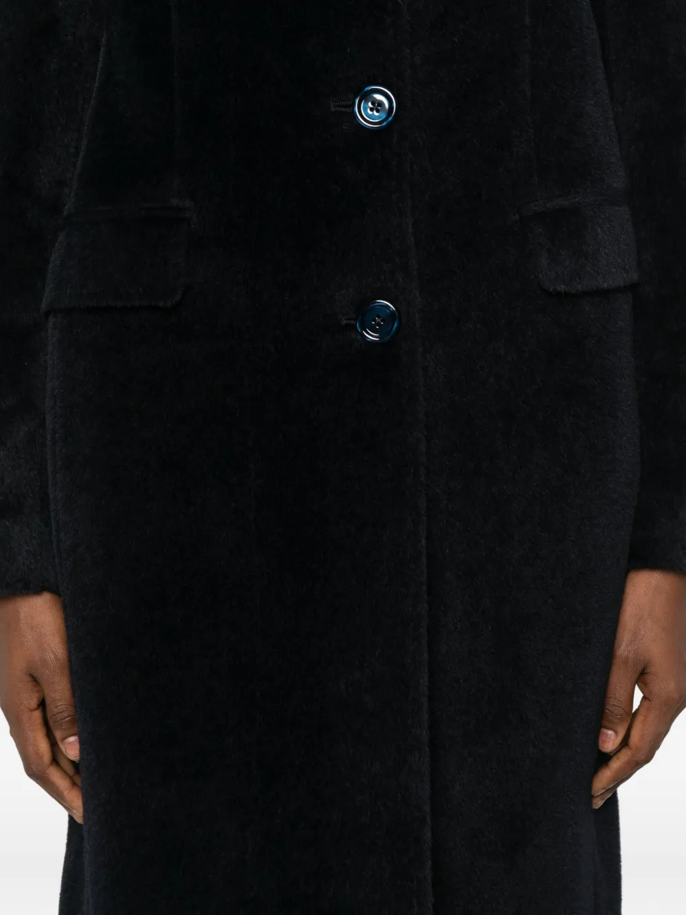 Tagliatore Jas met enkele rij knopen Zwart