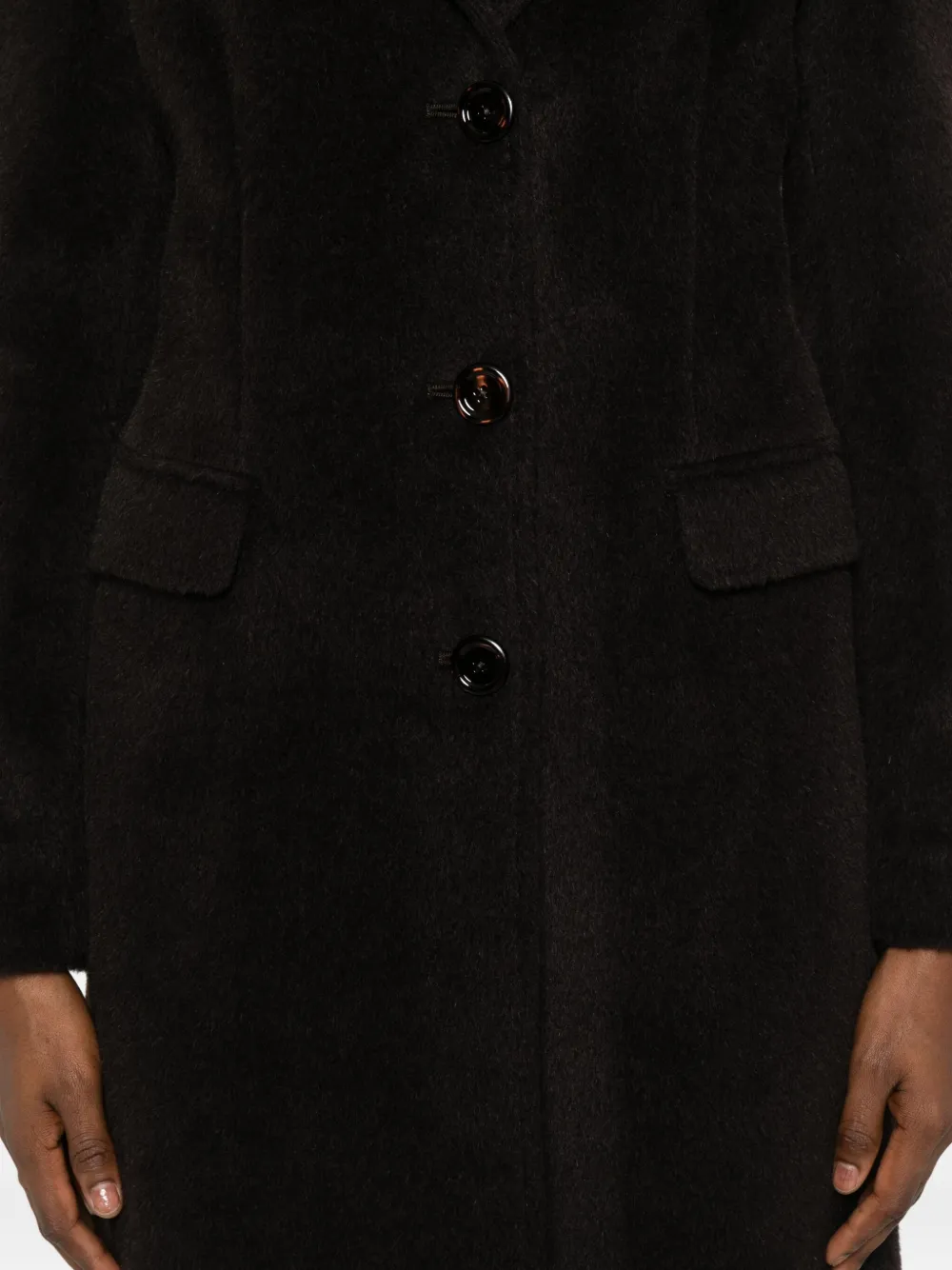 Tagliatore Jas met enkele rij knopen Bruin