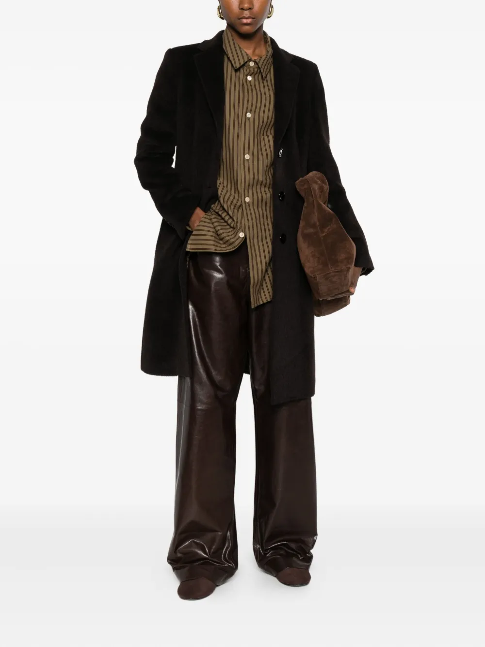 Tagliatore Jas met enkele rij knopen Bruin