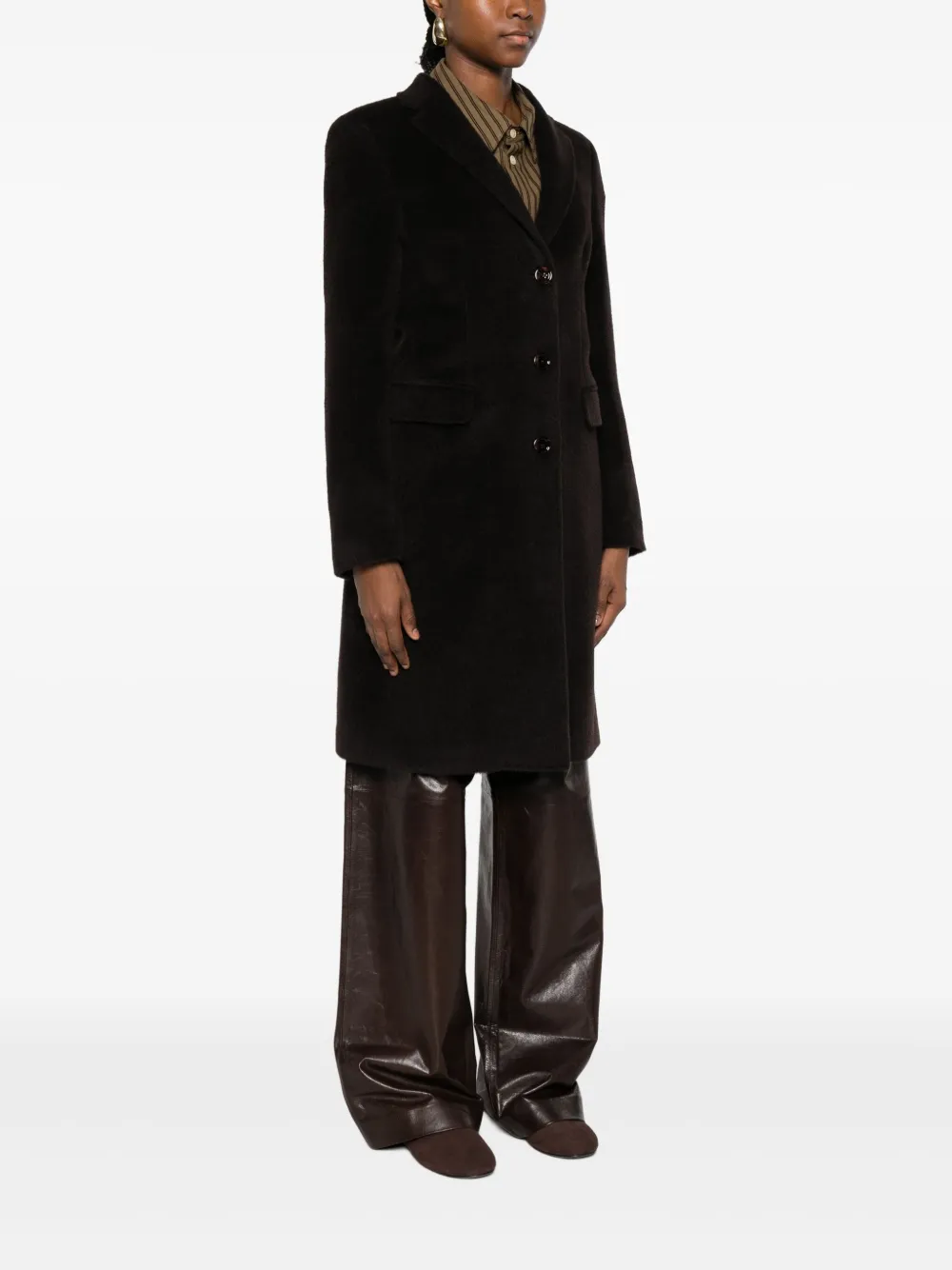 Tagliatore Jas met enkele rij knopen Bruin