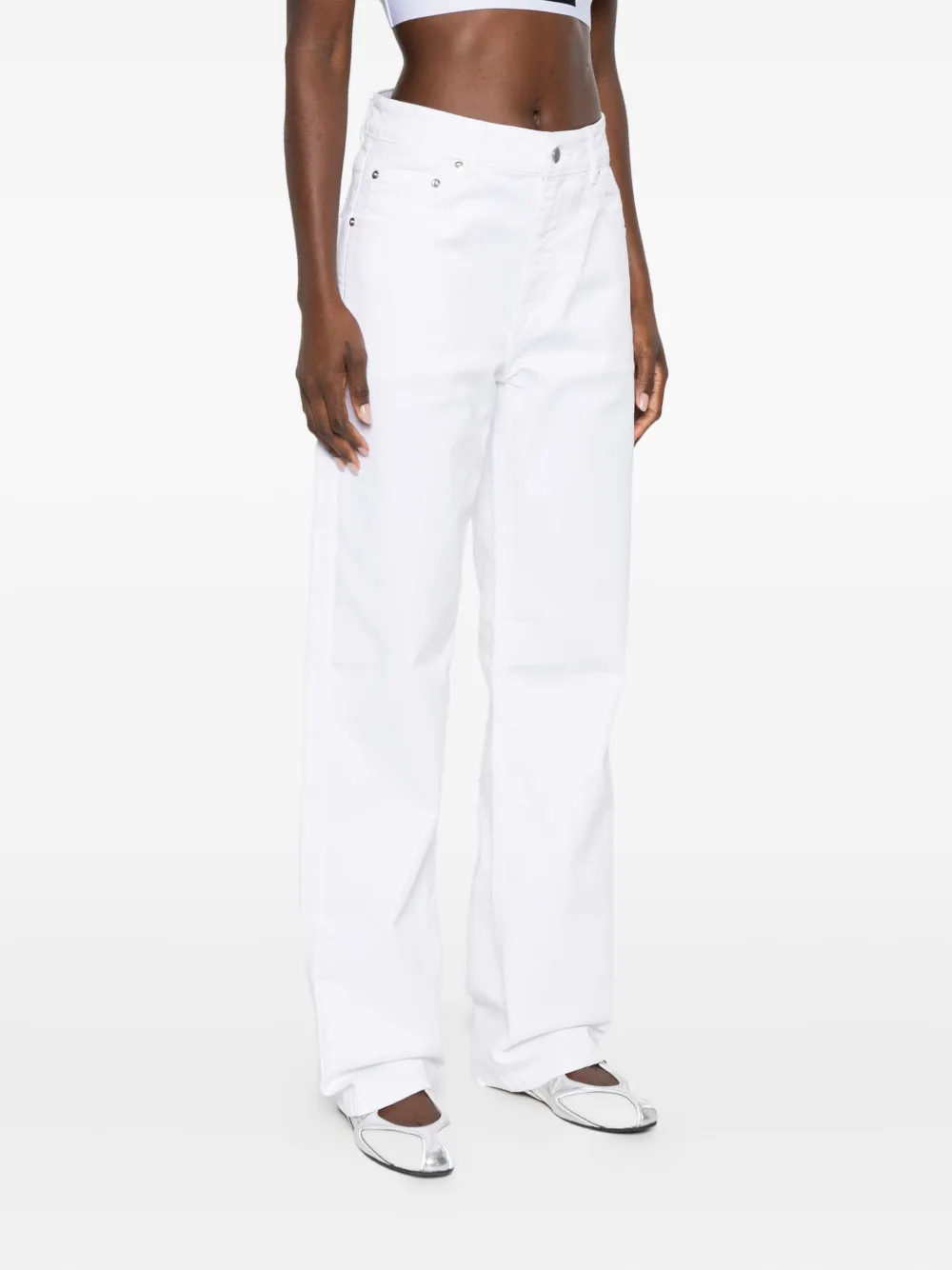  Medeea Straight-leg Jeans - White 