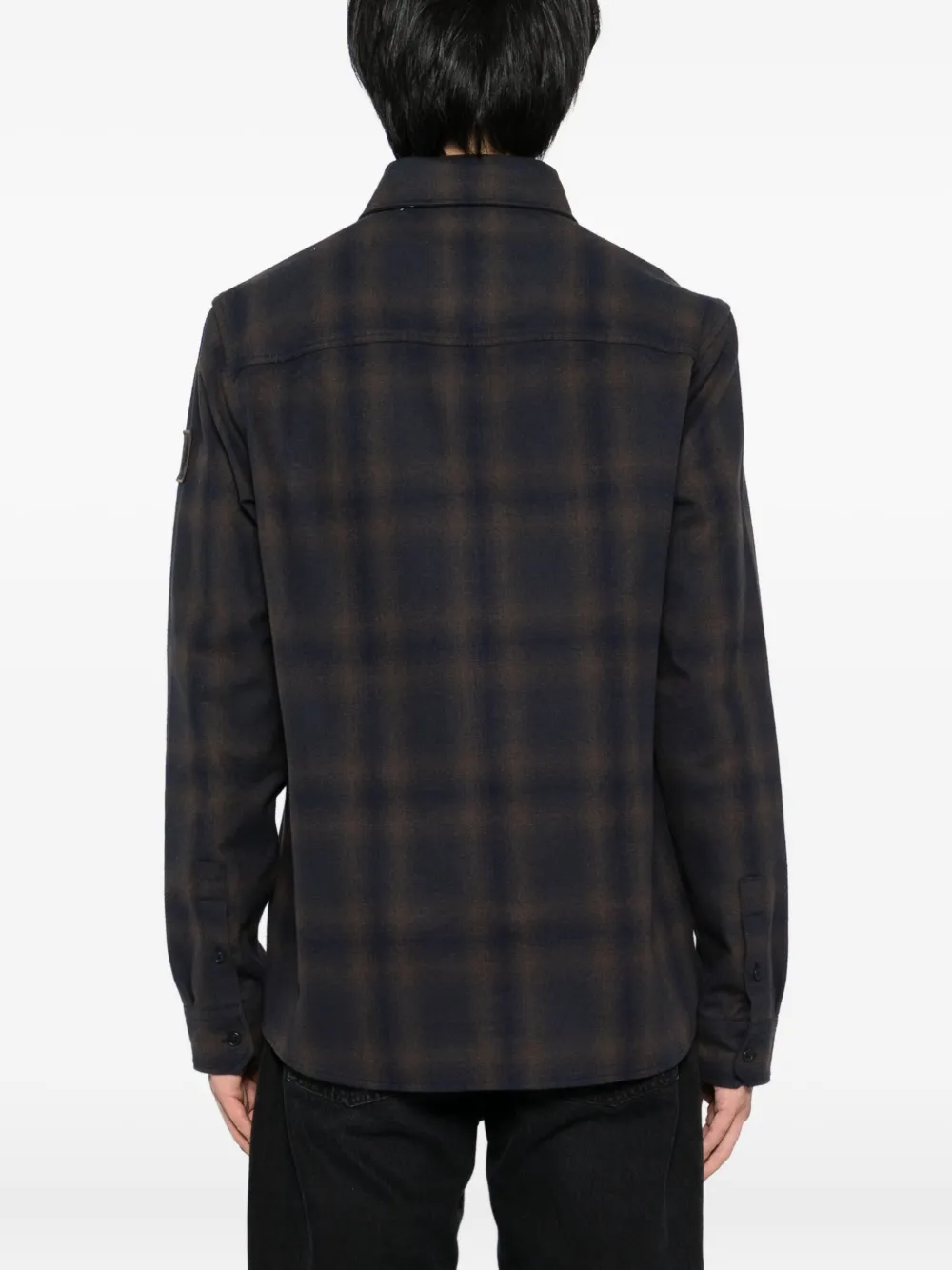 Belstaff Overhemd met logopatch Bruin