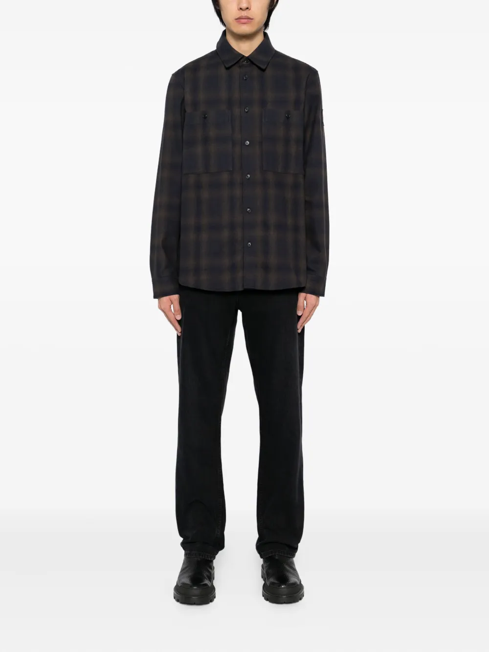 Belstaff Overhemd met logopatch - Bruin