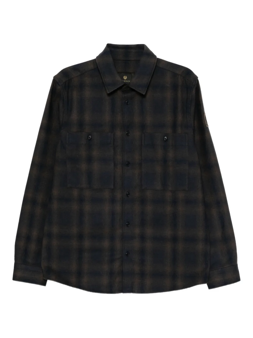 Belstaff Camicia con applicazione logo - Marrone
