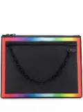 Louis Vuitton Pre-Owned 2019 Taiga Rainbow Pochette A4 clutch bag - Black