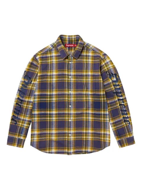 Supreme camisa con cuadros estampados