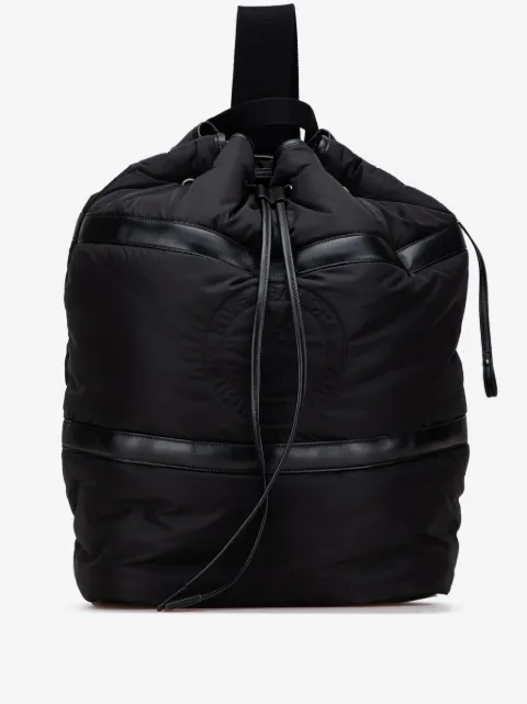 Saint Laurent Pre-Owned Zaino Rive Gauche in nylon con coulisse 2023