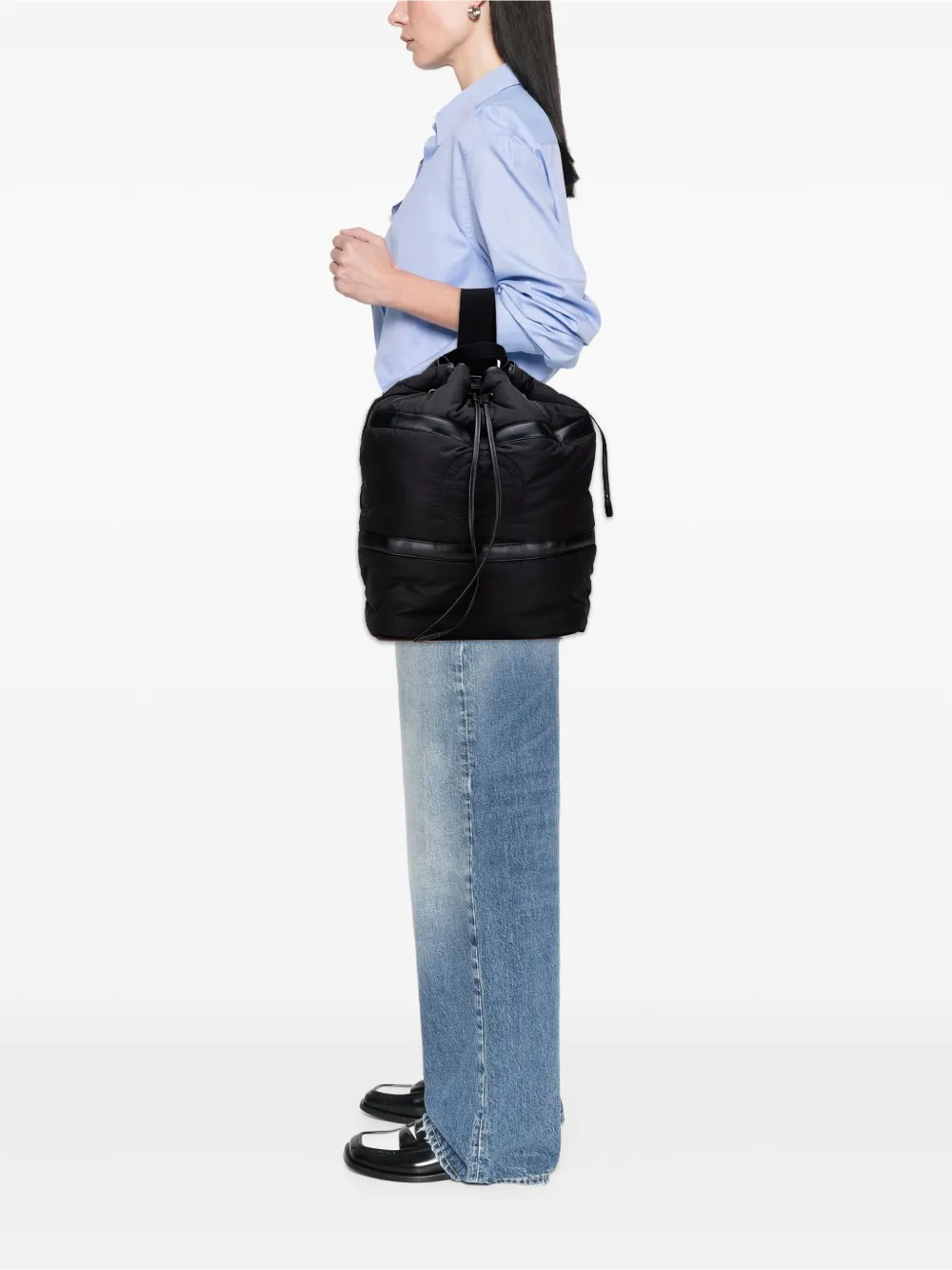 Saint Laurent Pre-Owned 2023 Nylon Rive Gauche Drawstring backpack | Pre-Owned | Image 2