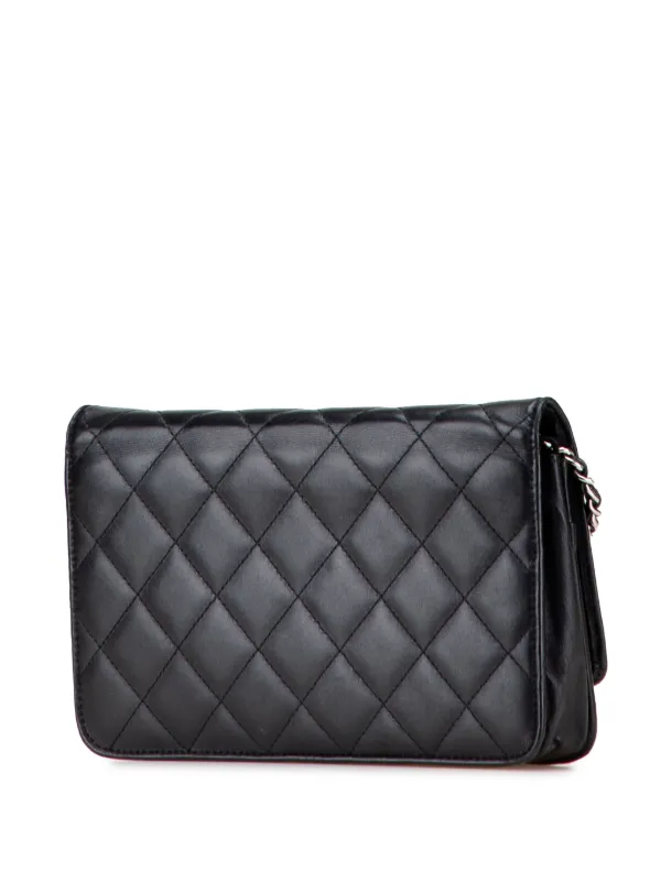 CHANEL Pre-Owned 2012 Lambskin Cambon Ligne Wallet On Chain