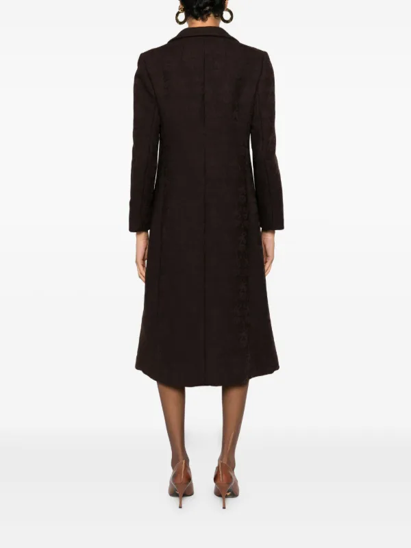 A.N.G.E.L.O. Vintage Cult 1960s Buttoned Coat | Brown | FARFETCH