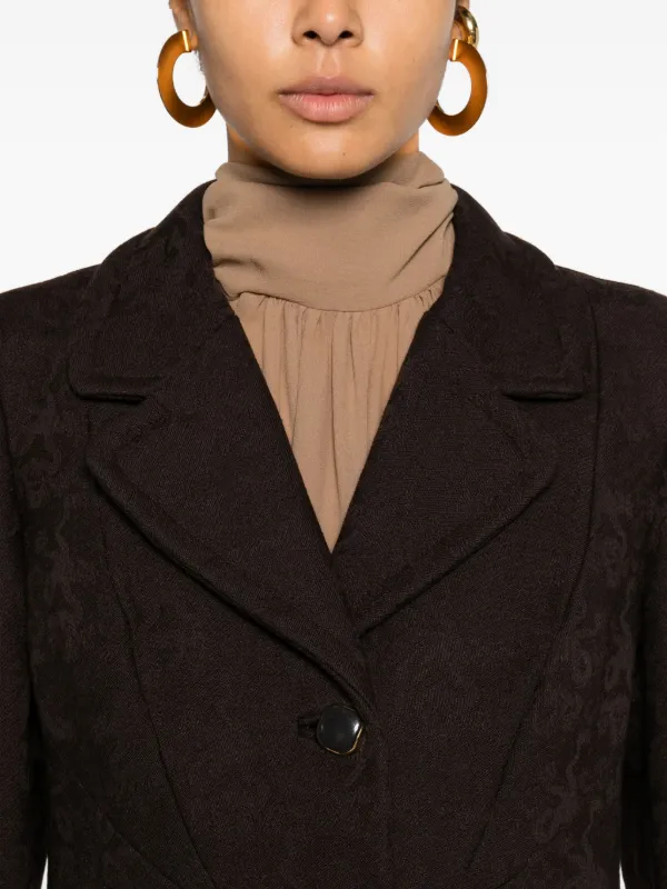 A.N.G.E.L.O. Vintage Cult 1960s Buttoned Coat | Brown | FARFETCH