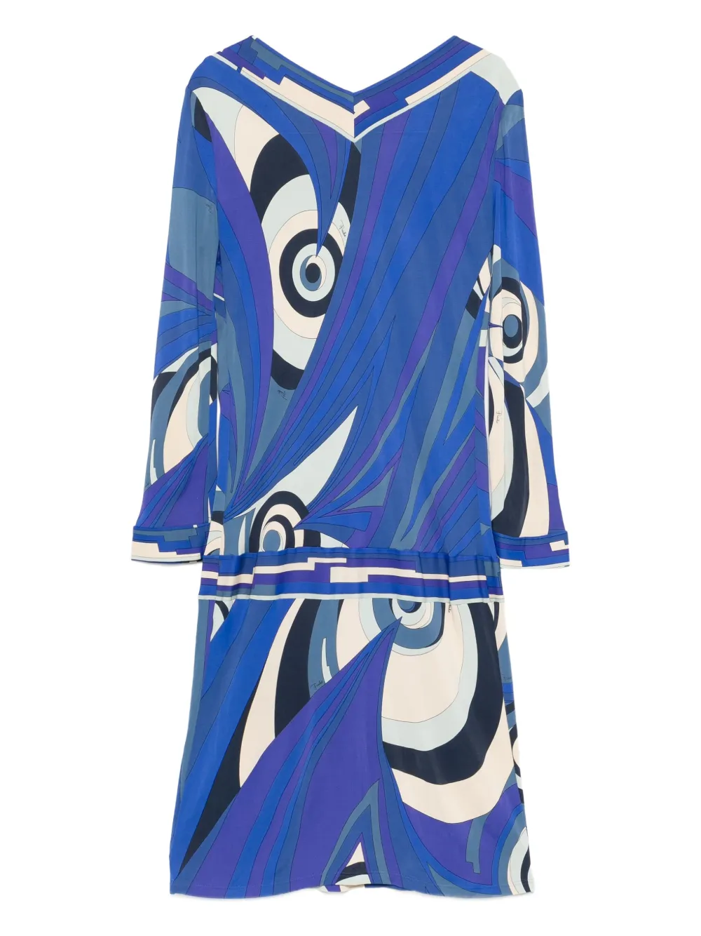 PUCCI Pre-Owned 2000s jurk met geometrische print - Blauw
