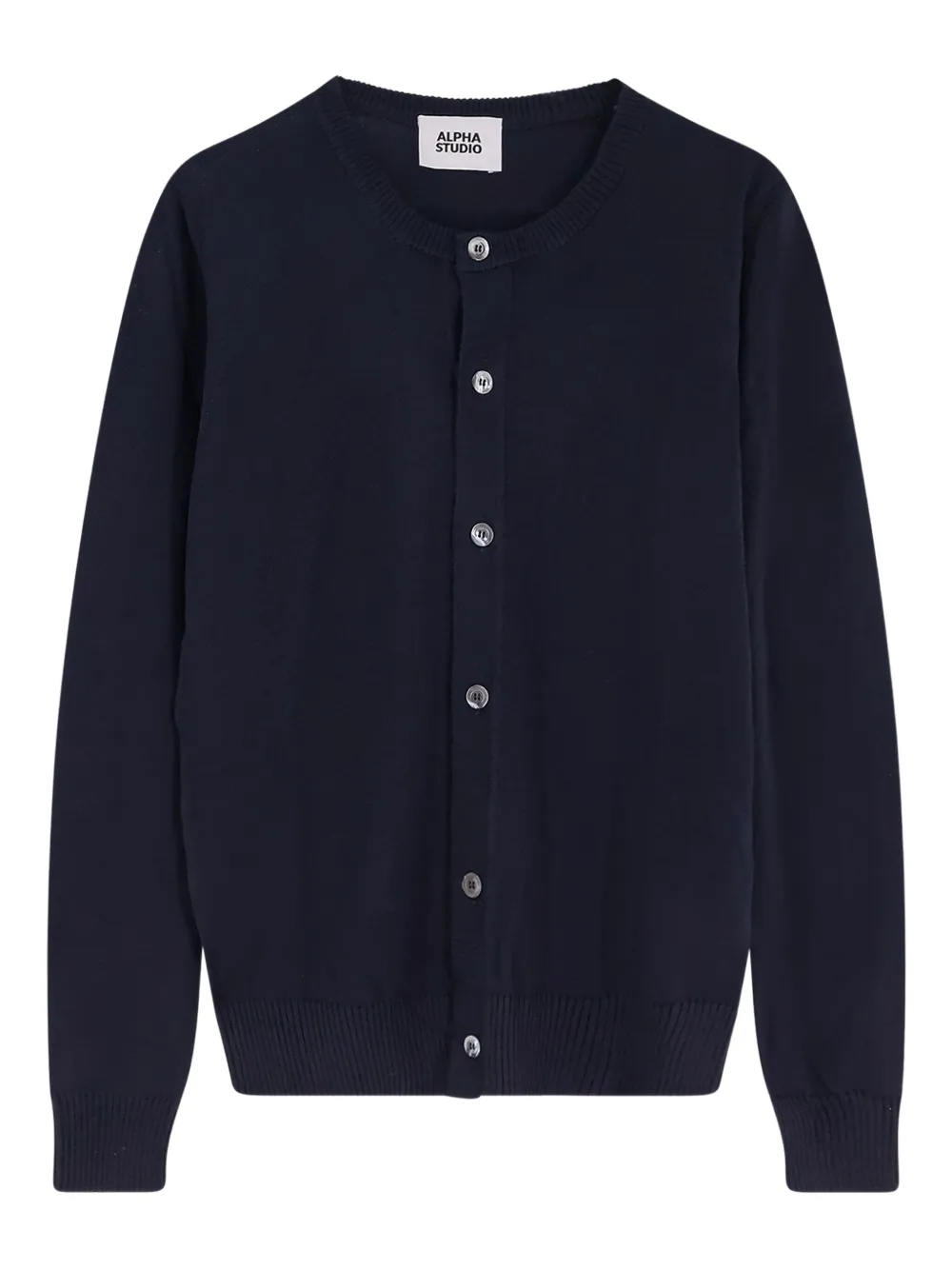 Alpha Industries Buttoned Cardigan | Blue | Image 1