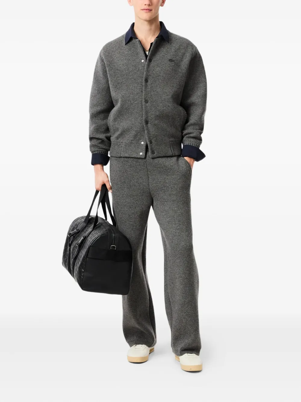 Lacoste buttoned-knitted bomber jacket | Bomber Jackets | Image 2