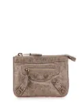 Balenciaga Pre-Owned 2005-2025 Lambskin Motocross Giant 12 Porte Monnaie Zip Purse coin pouch - Brown