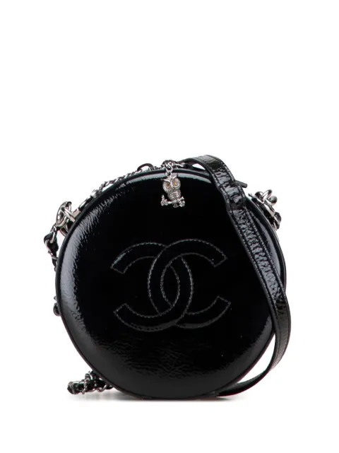CHANEL Pre-Owned 2018-2019 Patent Round As Earth Bag satchel