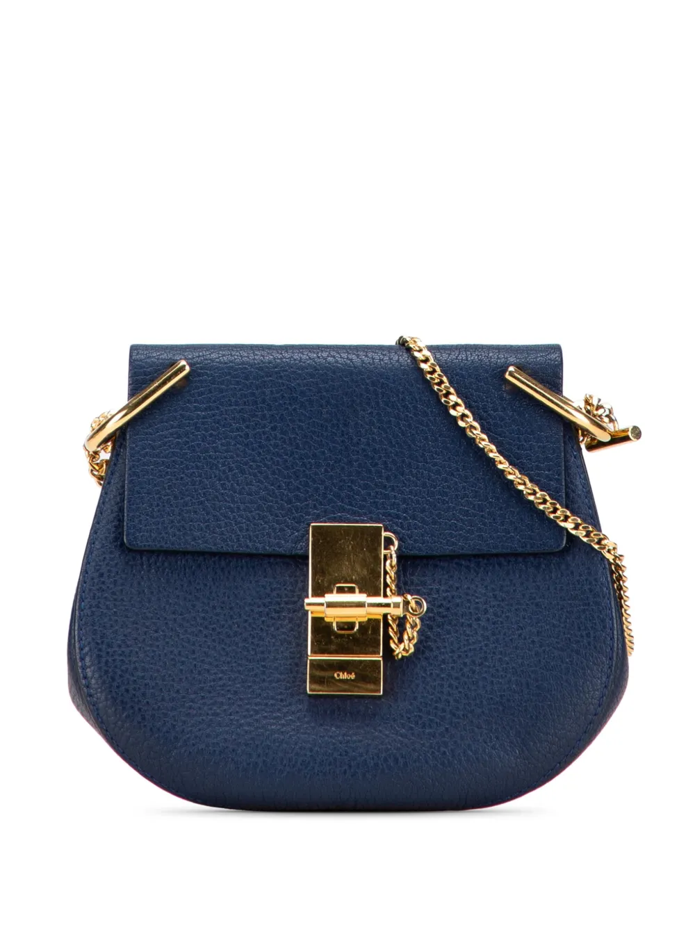 Chloé Pre-Owned 2016 Small Leather Drew crossbody bag | Blue | Image 1
