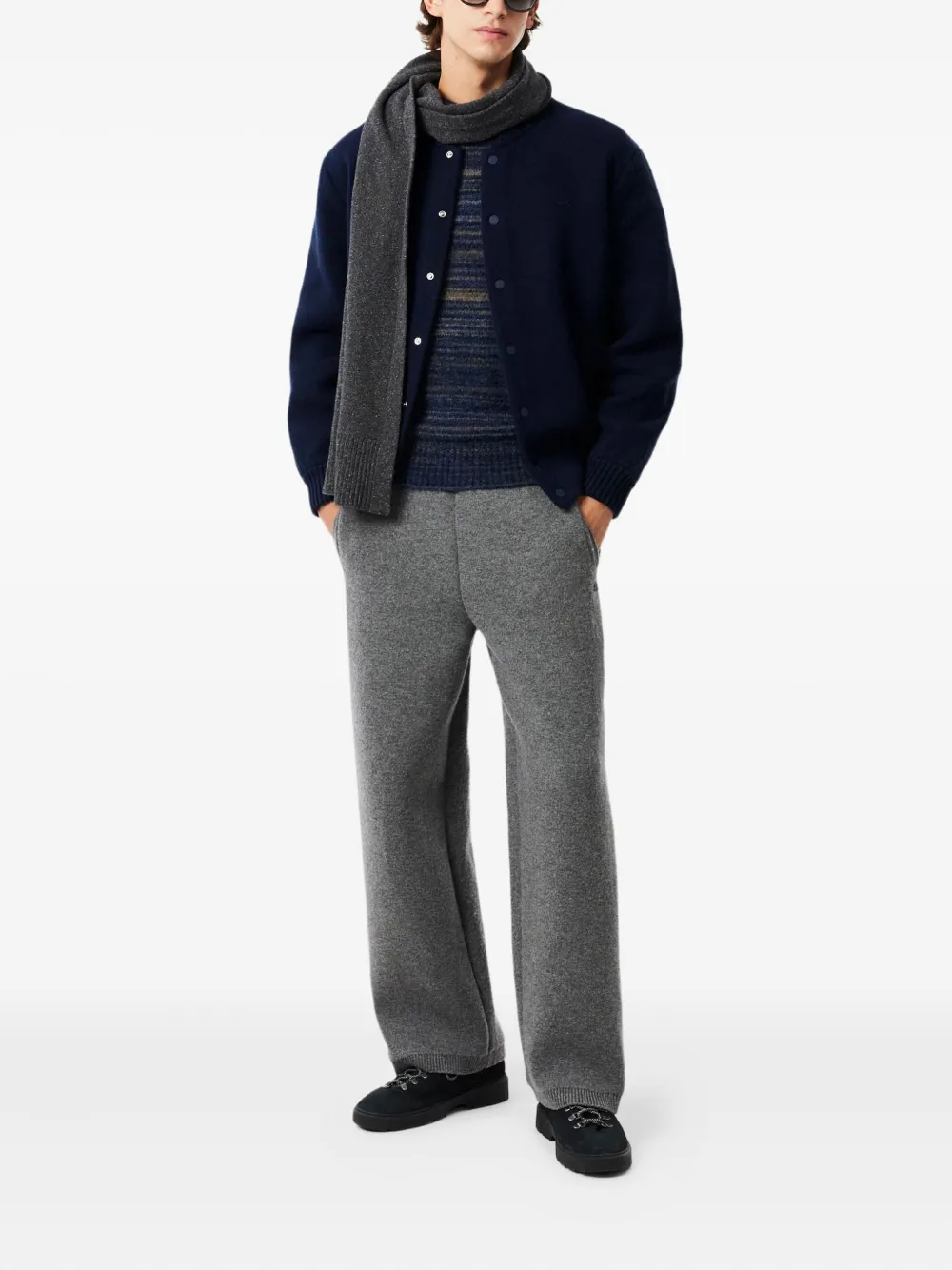 Lacoste buttoned-wool bomber jacket | Bomber Jackets | Image 2