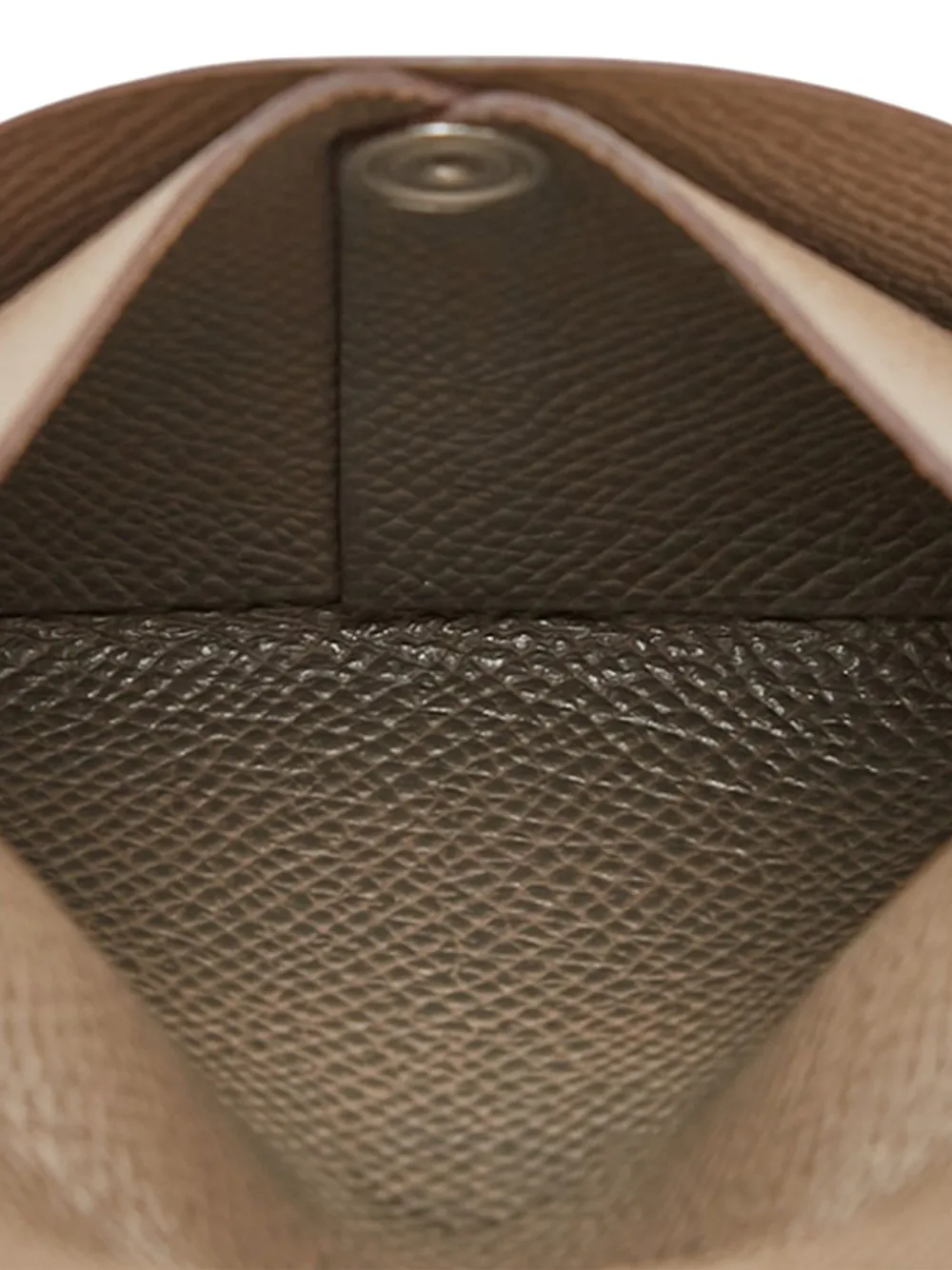 Pre-owned Hermes 2020 Epsom Bastia Change Purse Coin Pouch In Brown