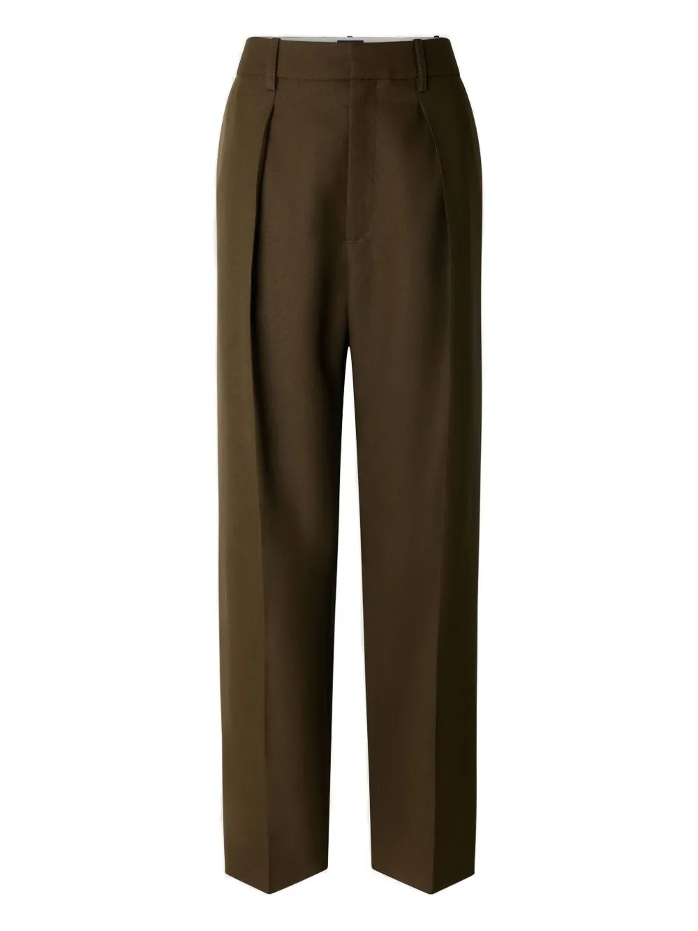 Soeur Ferrel Pleated High-waisted Trousers In Green