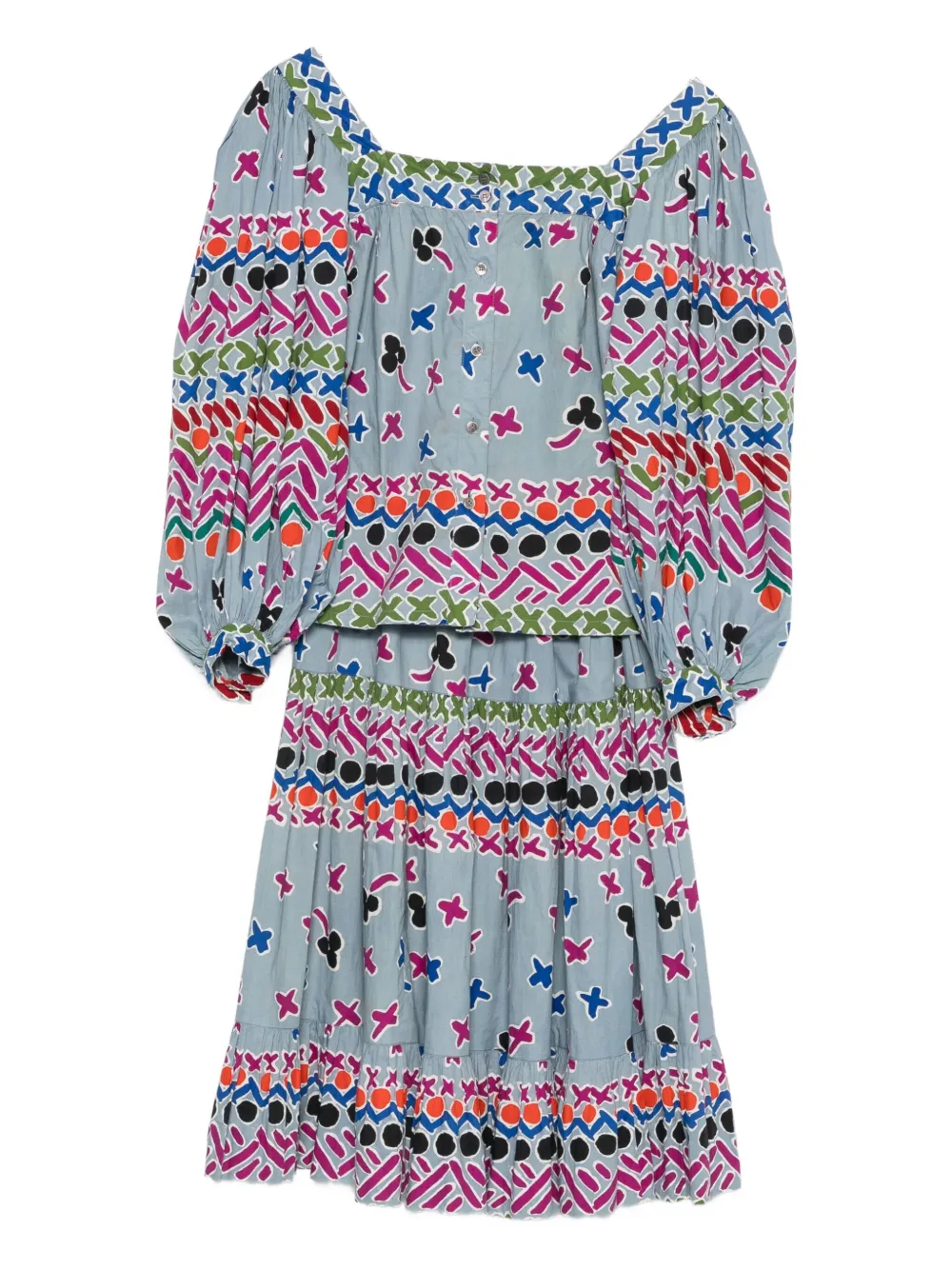 Saint Laurent Pre-Owned Completo Matisse 1979 - Blu