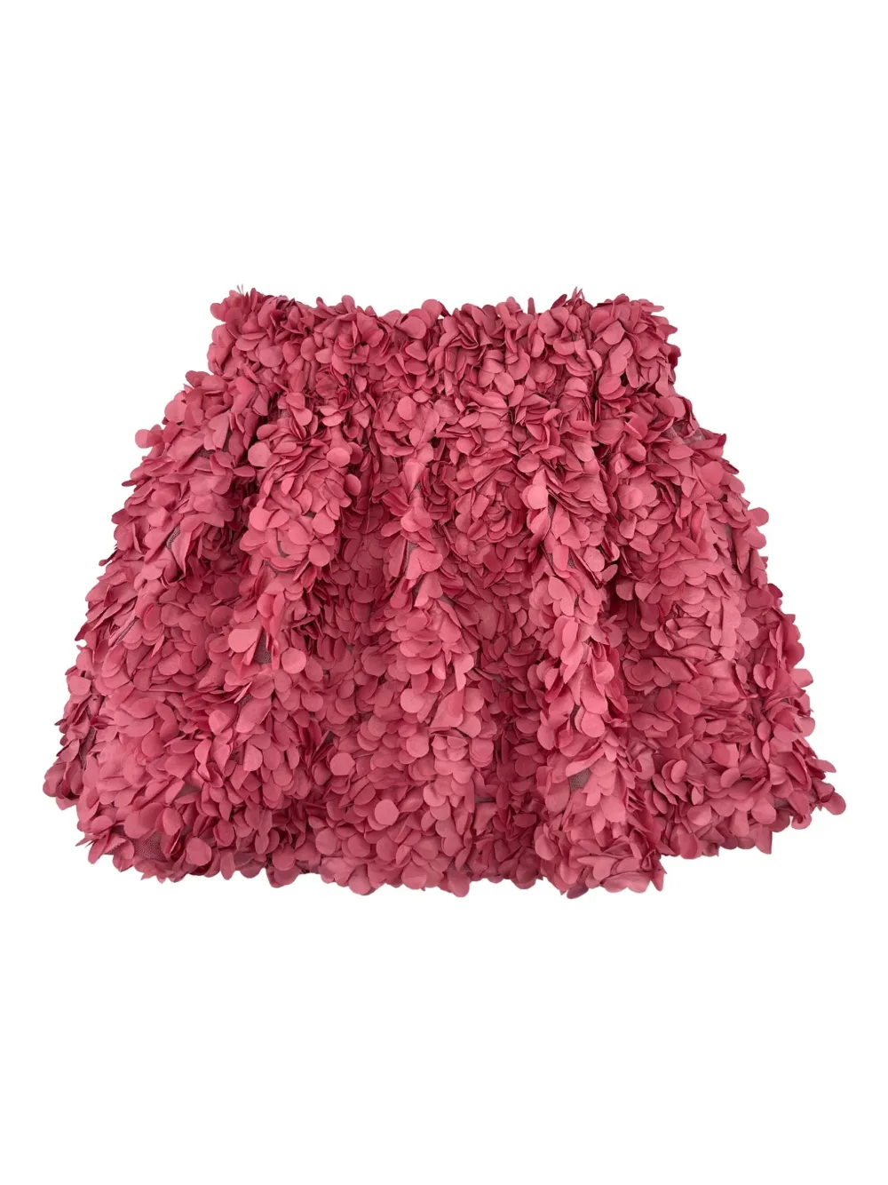 La Stupenderia petal-embellished skirt - Rosa