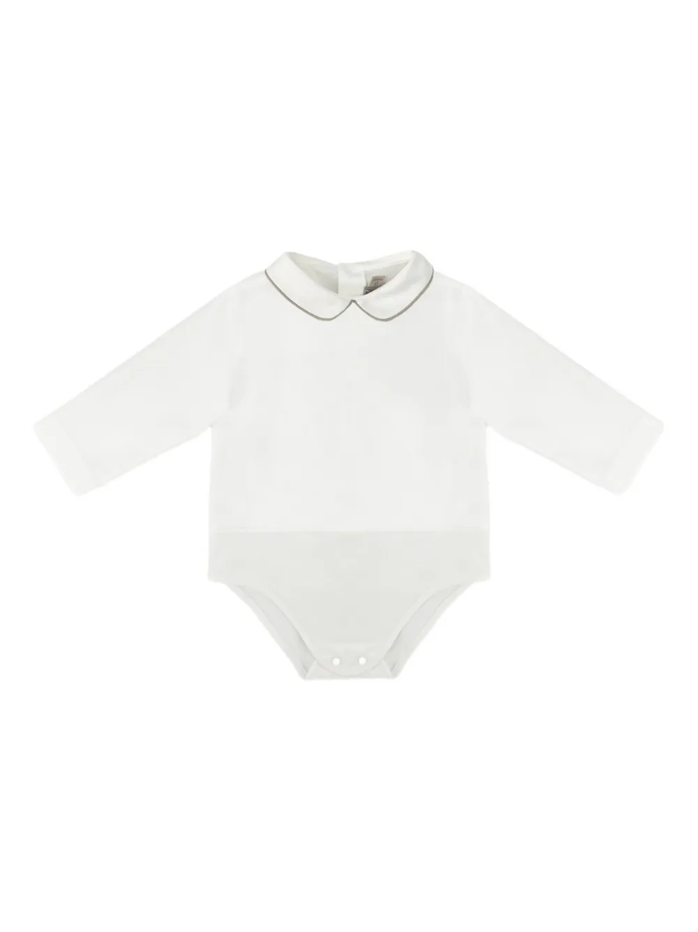 La Stupenderia Romperset met Vichy-patroon Wit