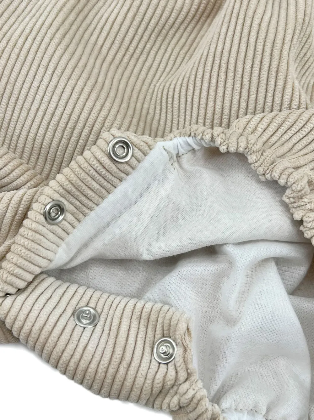 La Stupenderia Romperset met ruchekraag en gingham-ruit Beige