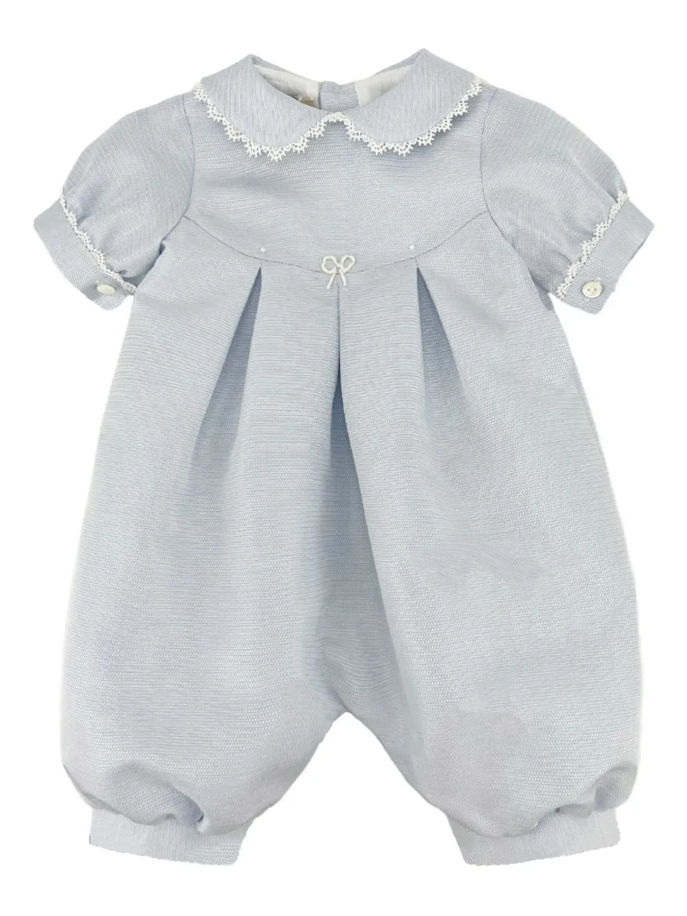 La Stupenderia Vittorio lace-trim romper - Blu