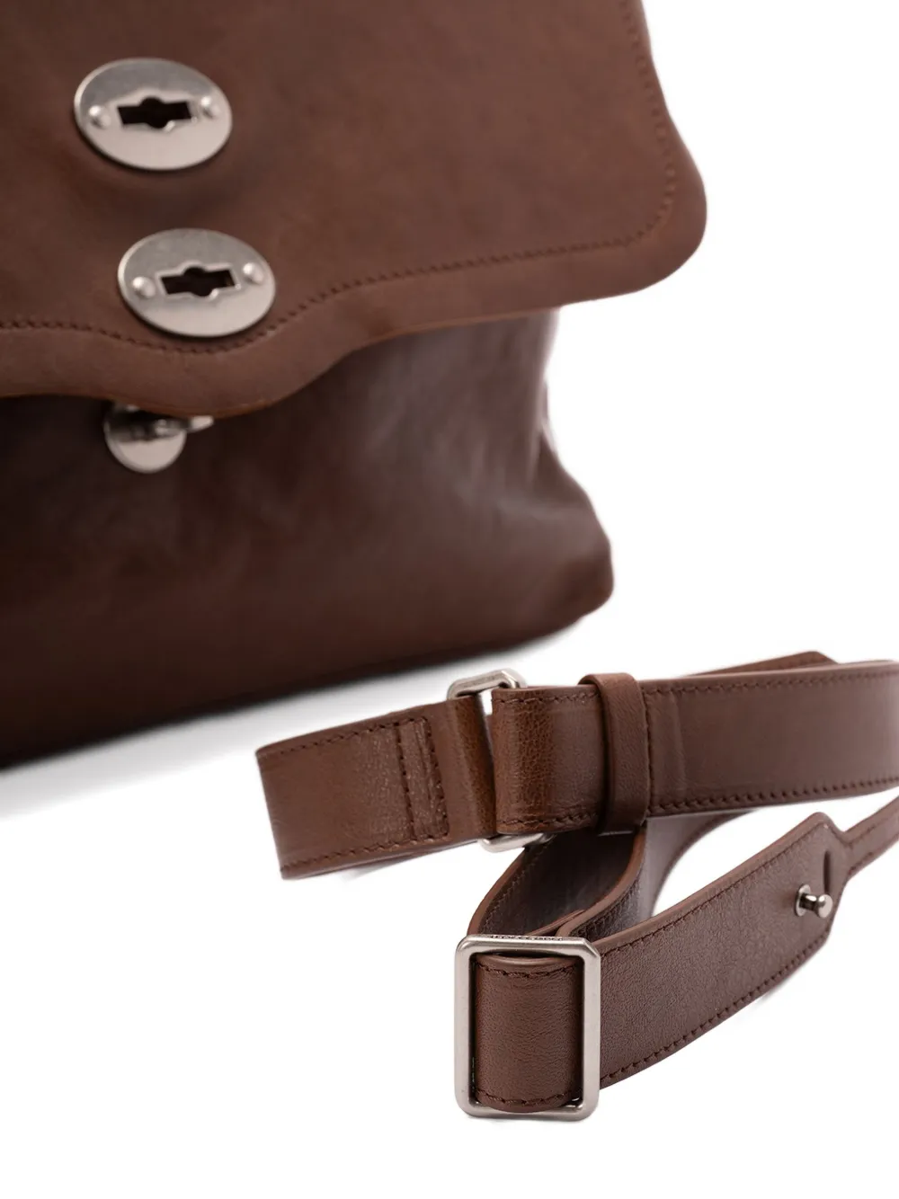 Zanellato Postina medium schoudertas Bruin