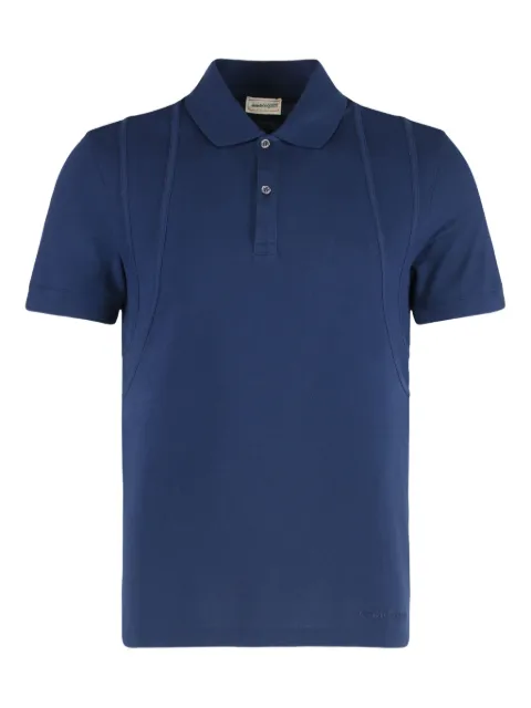 Alexander McQueen seam-detailed polo shirt