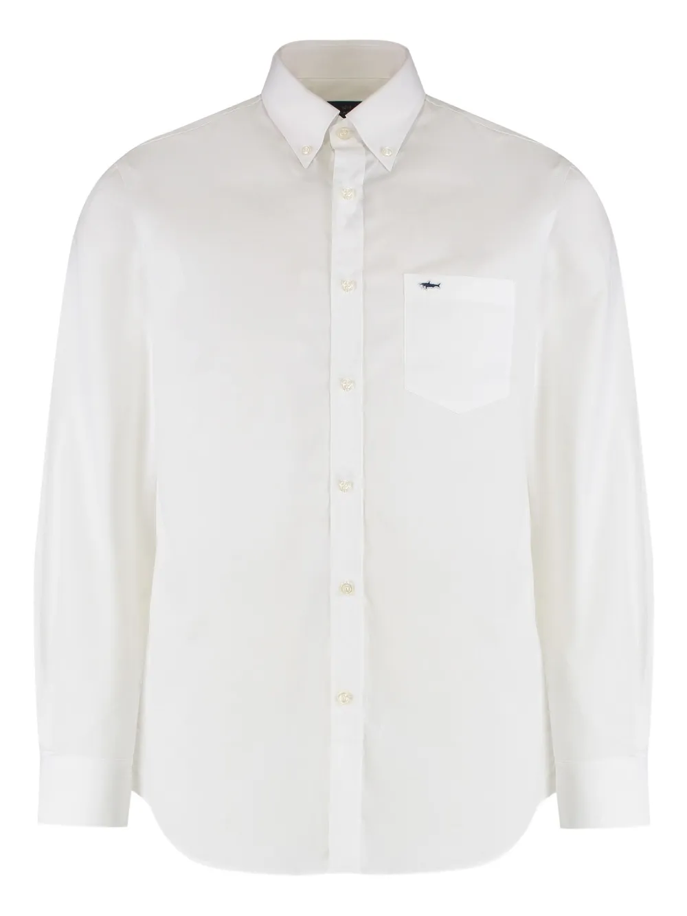 Paul & Shark Logo-patch Shirt In White