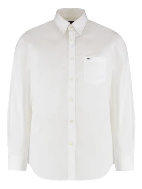 Paul & Shark logo-patch shirt