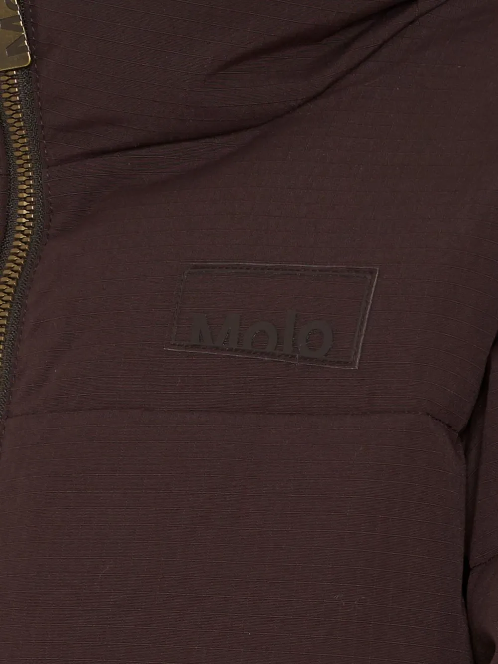 Molo Hooded Jacket In Brown