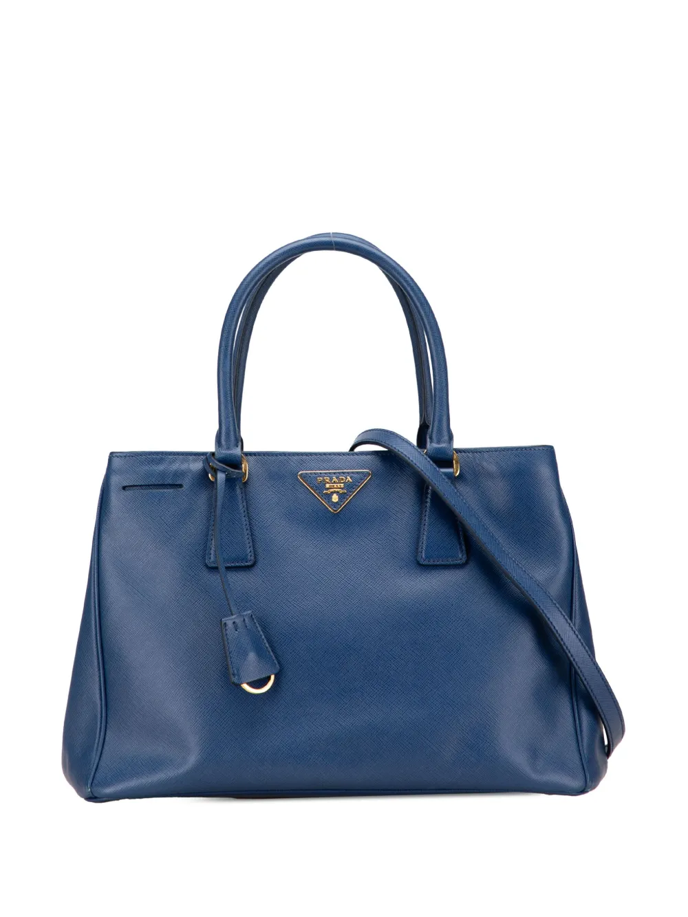 Prada Pre-Owned 2013-2025 ミディアム サフィアーノ ルクス ガレリア サッチェルバッグ - ブルー Prada Pre-Owned 2013-2025 ミディアム サフィアーノ ルクス ガレリア サッチェルバッグ - ブルー