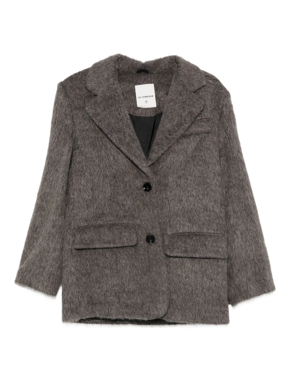 Uli Schneider Flap-pocket Blazer In Brown