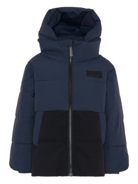 Molo hooded colour-block jacket