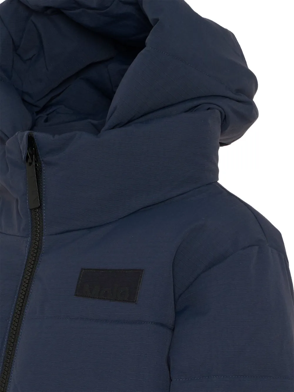 Molo Hooded Colour-block Jacket In Blue