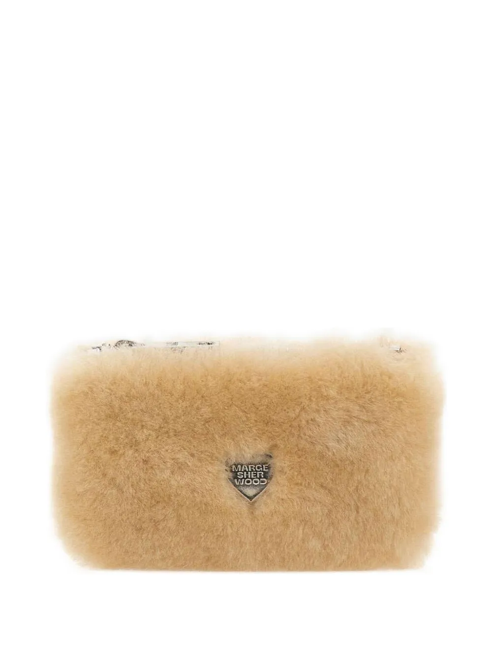 Marge Sherwood shearing hear-zipper wallet | Neutrals | Image 1