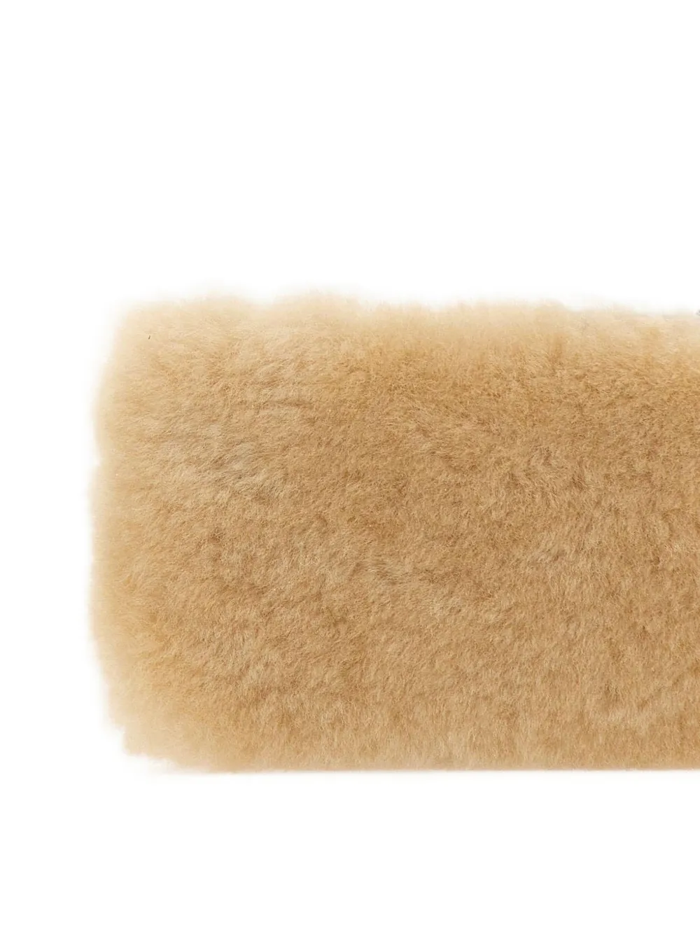Margesherwood Shearing Hear-zipper Wallet In Neutral