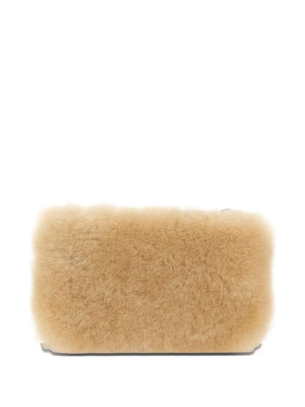 Margesherwood Shearing Hear-zipper Wallet In Neutral