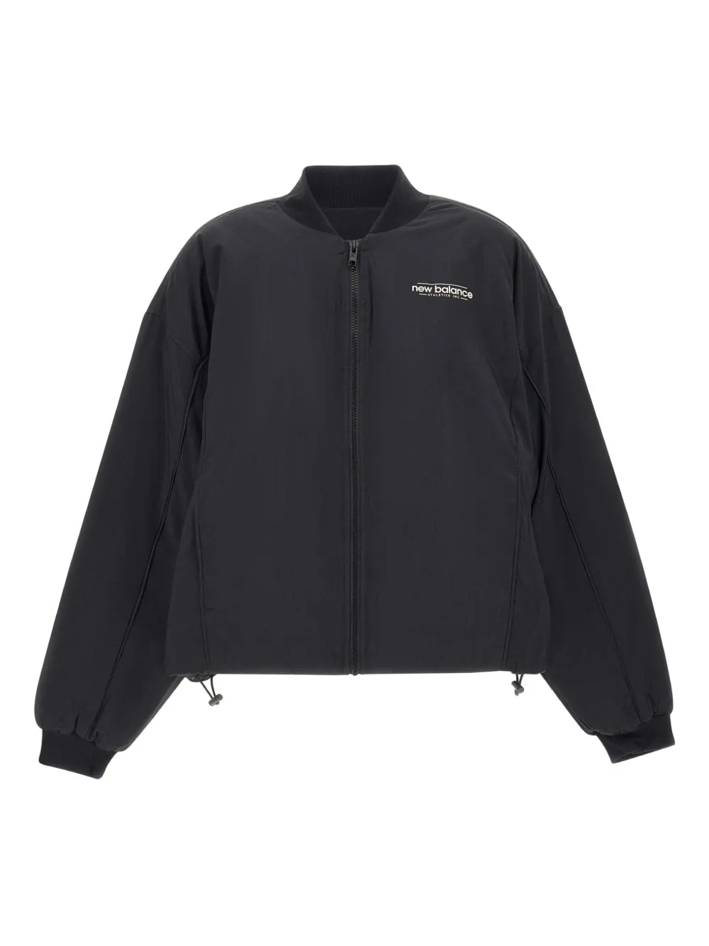New Balance graphic-embroidery bomber jacket | Black | Image 1