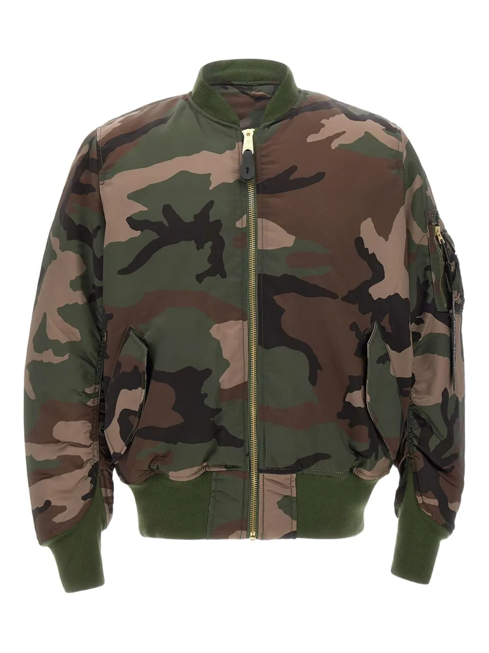 Alpha Industries MA-1 Base Flight zip-up bomber jacket | Green | Image 1