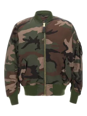 Alpha Industries MA-1 カモフラージュ ジャケット | グリーン