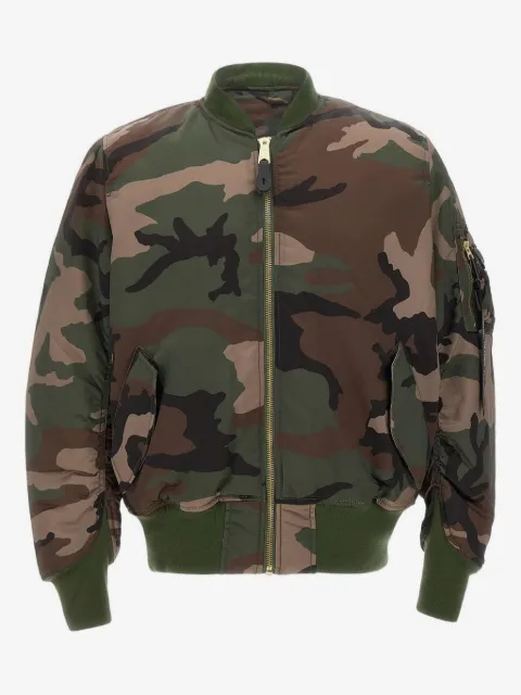Alpha Industries MA-1 Base Flight zip-up bomber jacket