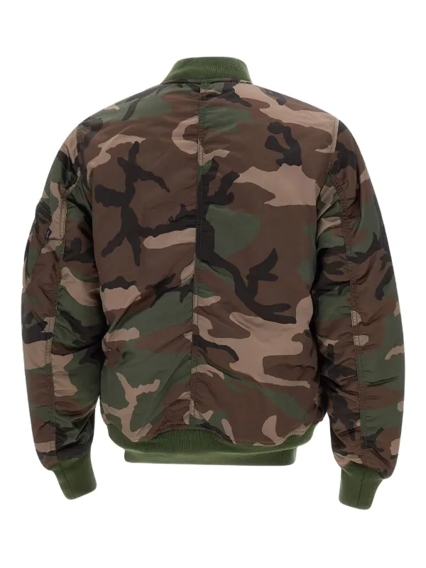 Alpha Industries MA-1 Base Flight zip-up Bomber Jacket | Green