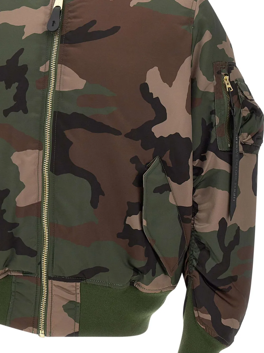 Alpha Industries MA-1 Base Flight bomberjack met rits Groen